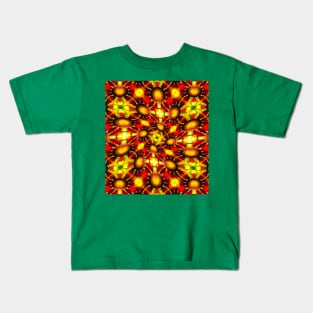 Happy Sunflower Pattern Kids T-Shirt